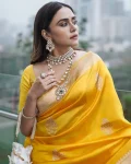 FANCY LICHI SILK WEAVING WORK SAREE WITH UNSTITCHED BLOUSE FUNCTIONAL WEAR WHOLESALE PRICE ETHNIC GARMENT (2)