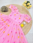 FANCY MUL CHANDERI FLORAL PRINTED WORK MIDI DRESS DAILY WEAR WHOLESALE PRICE ETHNIC GARMENT (10)