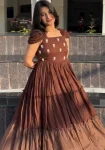 FANCY MUL MUL COTTON MAGGAM WORK ONE PIECE DRESS DAILY WEAR WHOLESALE PRICE ETHNIC GARMENT (2)