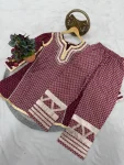 FANCY MUSLIN LAMPI LACE WORK TOP PENT SET FESTIVE WEAR WHOLESALE PRICE ETHNIC GARMENT (2)