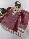FANCY MUSLIN LAMPI LACE WORK TOP PENT SET FESTIVE WEAR WHOLESALE PRICE ETHNIC GARMENT (2)