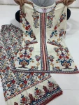 FANCY NATURAL CREPE DIGITAL PRINT AND HAND DIAMOND WORK CO-ORD SET DAILY WEAR WHOLESALE PRICE ETHNIC GARMENT (4)