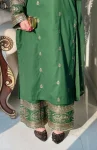 FANCY NATURAL CREPE SILK SEQUENCE EMBROIDERY WORK TOP BOTTOM WITH DUPATTA FESTIVE WEAR WHOLESALE PRICE ETHNIC GARMENT (2)