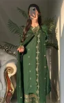 FANCY NATURAL CREPE SILK SEQUENCE EMBROIDERY WORK TOP BOTTOM WITH DUPATTA FESTIVE WEAR WHOLESALE PRICE ETHNIC GARMENT (2)