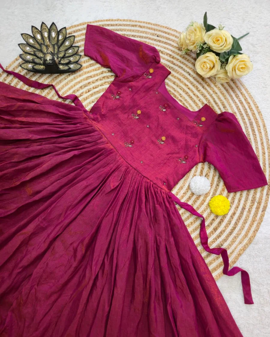 FANCY NC VICHITRA HAND WORK MIDI DRESS DAILY WEAR WHOLESALE PRICE ETHNIC GARMENT (9)