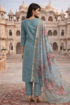 FANCY ROMAN SILK EMBROIDERY, ZARI WEAVING WORK TOP BOTTOM WITH DUPATTA FESTIVE WEAR WHOLESALE PRICE ETHNIC GARMENT (2)