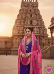 FANCY SLUB COTTON EMBROIDERY WORK TOP BOTTOM WITH DUPATTA FESTIVE WEAR WHOLESALE PRICE ETHNIC GARMENT (5)