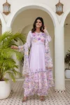 FANCY TB ORGANZA DIGITAL PRINT WITH HAND WORK GOWN BOTTOM WITH DUPATTA FESTIVE WEAR WHOLESALE PRICE ETHNIC GARMENT (2)