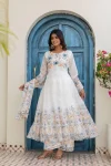 FANCY TB ORGANZA DIGITAL PRINT WITH HAND WORK GOWN BOTTOM WITH DUPATTA FESTIVE WEAR WHOLESALE PRICE ETHNIC GARMENT (4)
