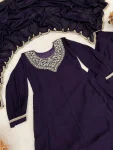 FANCY VICHITRA EMBROIDERY NECK WITH LACE BORDER WORK TOP PALAZZO WITH DUPATTA FESTIVE WEAR WHOLESALE PRICE ETHNIC GARMENT (5)
