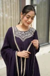 FANCY VICHITRA EMBROIDERY NECK WITH LACE BORDER WORK TOP PALAZZO WITH DUPATTA FESTIVE WEAR WHOLESALE PRICE ETHNIC GARMENT (5)