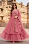 FANCY VICHITRA SILK EMBROIDERY THREAD WORK TOP LEHENGA WITH DUPATTA FESTIVE WEAR WHOLESALE PRICE ETHNIC GARMENT (4)