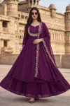 FANCY VICHITRA SILK EMBROIDERY THREAD WORK TOP LEHENGA WITH DUPATTA FESTIVE WEAR WHOLESALE PRICE ETHNIC GARMENT (4)