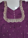 FANCY VICHITRA SILK EMBROIDERY THREAD WORK TOP LEHENGA WITH DUPATTA FESTIVE WEAR WHOLESALE PRICE ETHNIC GARMENT (4)