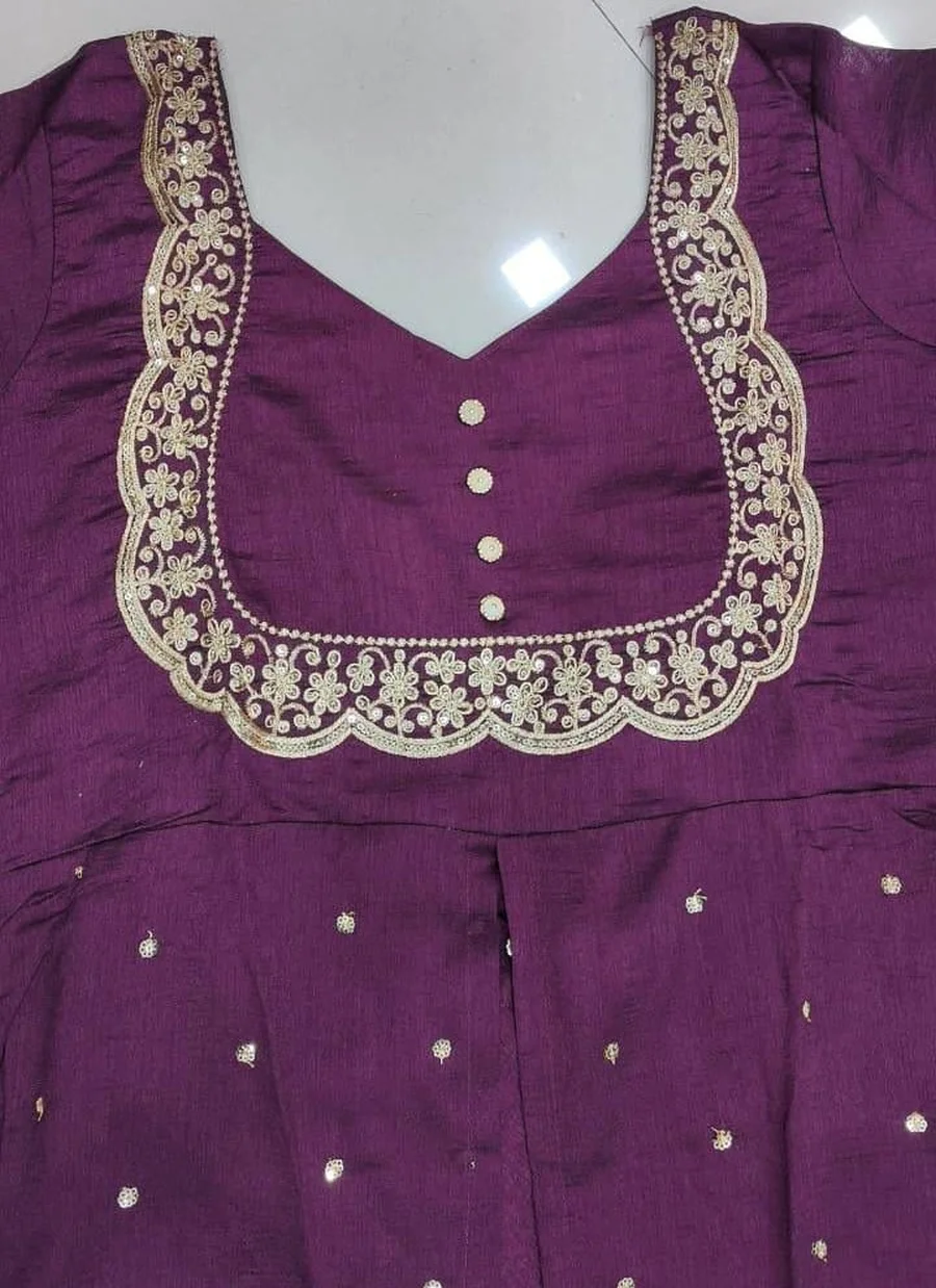 FANCY VICHITRA SILK EMBROIDERY THREAD WORK TOP LEHENGA WITH DUPATTA FESTIVE WEAR WHOLESALE PRICE ETHNIC GARMENT (8)
