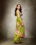 MODERN AMERICAN CREPE FLORAL PRINTED WITH SEQUENCE EMBROIDERY WORK KURTI PALAZZO SET FESTIVE WEAR WHOLESALE PRICE ETHNIC GARMENT (5)