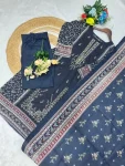 MODERN COTTON PRINT WITH EMBROIDERY SEQUENCE WORK TOP BOTTOM WITH DUPATTA DAILY WEAR WHOLESALE PRICE ETHNIC GARMENT (3)