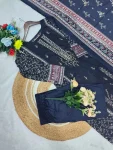 MODERN COTTON PRINT WITH EMBROIDERY SEQUENCE WORK TOP BOTTOM WITH DUPATTA DAILY WEAR WHOLESALE PRICE ETHNIC GARMENT (3)