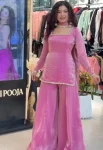 MODERN FENDY SATIN MIRROR WITH LACE BORDER WORK TOP PALAZZO WITH DUPATTA FESTIVE WEAR WHOLESALE PRICE ETHNIC GARMENT (2)