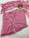 MODERN FENDY SATIN MIRROR WITH LACE BORDER WORK TOP PALAZZO WITH DUPATTA FESTIVE WEAR WHOLESALE PRICE ETHNIC GARMENT (2)