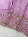 MODERN FENDY SILK BEADS WORK TOP PALAZZO WITH DUPATTA WEDDING WEAR WHOLESALE PRICE ETHNIC GARMENT (2)