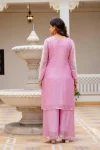 MODERN FENDY SILK BEADS WORK TOP PALAZZO WITH DUPATTA WEDDING WEAR WHOLESALE PRICE ETHNIC GARMENT (2)