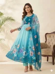 MODERN GEORGETTE DIGITAL PRINTED WITH HANDWORK GOWN BOTTOM WITH DUPATTA FESTIVE WEAR WHOLESALE PRICE ETHNIC GARMENT (3)