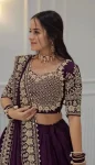 MODERN GEORGETTE EMBROIDERY THREAD & SEQUENCE WORK LEHENGA CHOLI WITH DUPATTA FESTIVE WEAR WHOLESALE PRICE ETHNIC GARMENT (5)