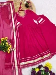 MODERN GEORGETTE GOTA PATTI WORK TOP PALAZZO WITH DUPATTA FESTIVE WEAR WHOLESALE PRICE ETHNIC GARMENT (6)