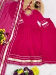 MODERN GEORGETTE GOTA PATTI WORK TOP PALAZZO WITH DUPATTA FESTIVE WEAR WHOLESALE PRICE ETHNIC GARMENT (6)