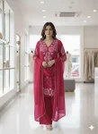 MODERN GEORGETTE SEQUENCE EMBROIDERY WORK TOP PALAZZO WITH DUPATTA FESTIVE WEAR WHOLESALE PRICE ETHNIC GARMENT (2)