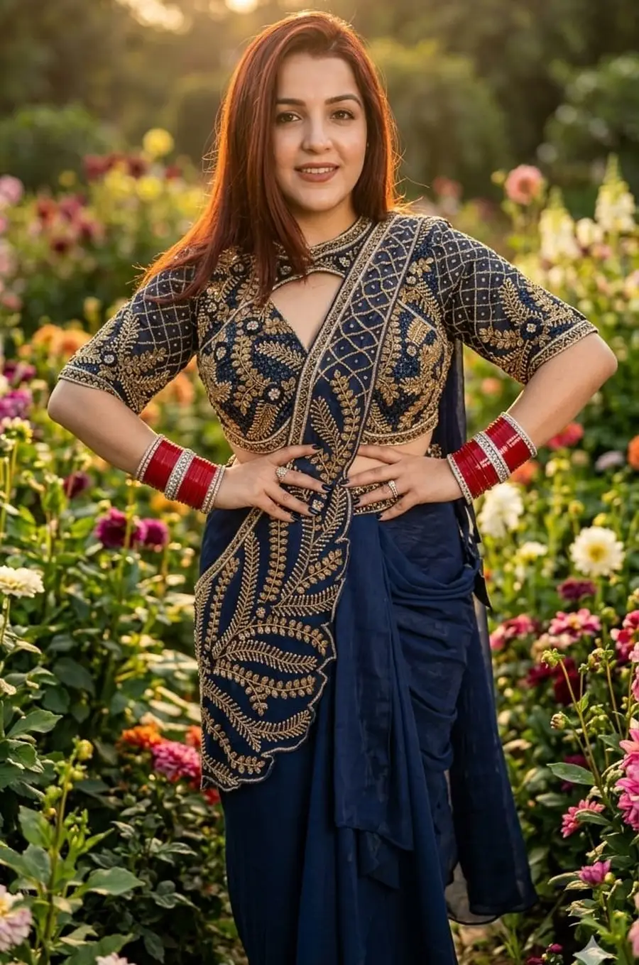 MODERN GEORGETTE SILK MULTI THREAD EMBROIDERY WITH SEQUENCE AND CODING WORK DHOTI STYLE SAREE WITH STITCHED BLOUSE PARTY WEAR WHOLESALE PRICE ETHNIC GARMENT (3)