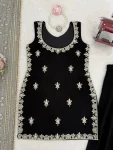 MODERN GEORGETTE THREAD WITH SEQUENCE WORK TOP PALAZZO WITH DUPATTA WEDDING WEAR WHOLESALE PRICE ETHNIC GARMENT (4)