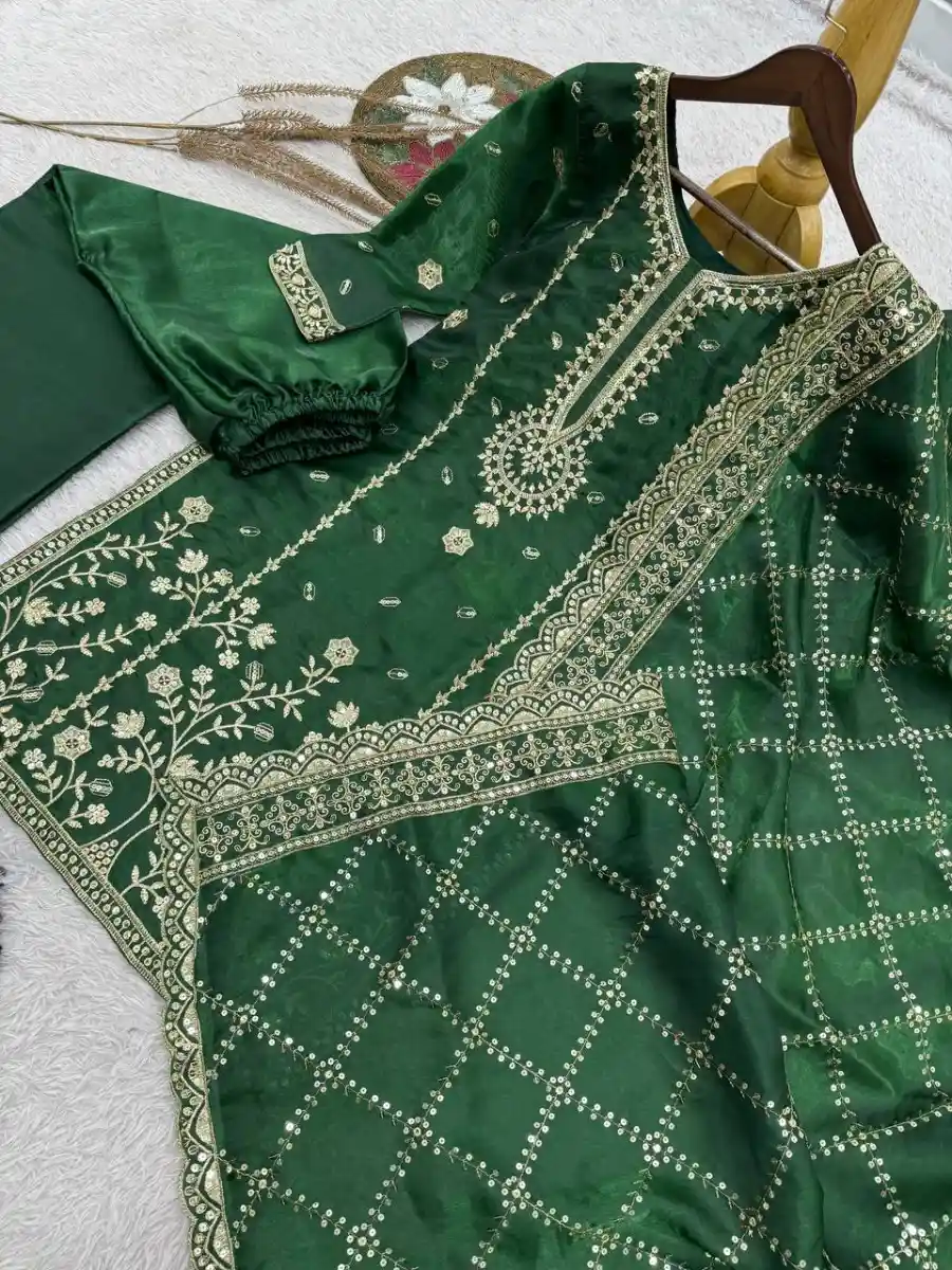 MODERN GMMY SILK EMBROIDERY AND SEQUENCE WORK TOP PALAZZO WITH DUPATTA FESTIVE WEAR WHOLESALE PRICE ETHNIC GARMENT (11)