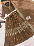 MODERN GMY TISSUE SILK SEQUENCE & THREAD ZARI EMBROIDERY WORK LEHENGA CHOLI WITH DUPATTA WEDDING WEAR WHOLESALE PRICE ETHNIC GARMENT (17)