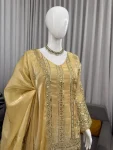 MODERN JMC SILK THREAD & SEQUENCE WORK TOP PALAZZO WITH DUPATTA FESTIVE WEAR WHOLESALE PRICE ETHNIC GARMENT (1)