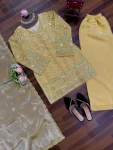 MODERN JMC SILK THREAD & SEQUENCE WORK TOP PALAZZO WITH DUPATTA FESTIVE WEAR WHOLESALE PRICE ETHNIC GARMENT (1)