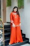 MODERN NATURAL CREPE EMBROIDERY WORK TOP PALAZZO WITH DUPATTA FESTIVE WEAR WHOLESALE PRICE ETHNIC GARMENT (9)