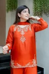 MODERN NATURAL CREPE EMBROIDERY WORK TOP PALAZZO WITH DUPATTA FESTIVE WEAR WHOLESALE PRICE ETHNIC GARMENT (9)