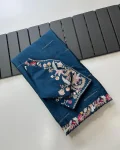 MODERN RANGOLI SILK EMBROIDERY SEQUENCE WITH MULTI THREAD AND CUT WORK LACE SAREE WITH STITCHED BLOUSE WEDDING WEAR WHOLESALE PRICE ETHNIC GARMENT (14)