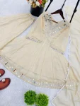 MODERN TABBY ORGANZA REAL MIRROR WORK LACE BORDER TOP PALAZZO WITH DUPATTA FESTIVE WEAR WHOLESALE PRICE ETHNIC GARMENT (10)