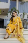 MODERN TABBY SILK EMBROIDERY WORK TOP BOTTOM WITH DUPATTA FESTIVE WEAR WHOLESALE PRICE ETHNIC GARMENT (4)