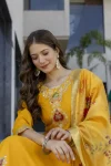 MODERN TABBY SILK EMBROIDERY WORK TOP BOTTOM WITH DUPATTA FESTIVE WEAR WHOLESALE PRICE ETHNIC GARMENT (4)