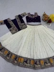 MODERN VICHITRA EMBROIDERY THREAD WORK LEHNEGA CHOLI WITH KOTI PARTY WEAR WHOLESALE PRICE ETHNIC GARMENT (2)