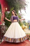 MODERN VICHITRA EMBROIDERY THREAD WORK LEHNEGA CHOLI WITH KOTI PARTY WEAR WHOLESALE PRICE ETHNIC GARMENT (2)