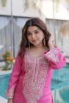 MODERN VICOSE SEQUENCE & CODING ZARI EMBROIDERY WORK TOP BOTTOM WITH BATWA SET FESTIVE WEAR WHOLESALE PRICE ETHNIC GARMENT (7)