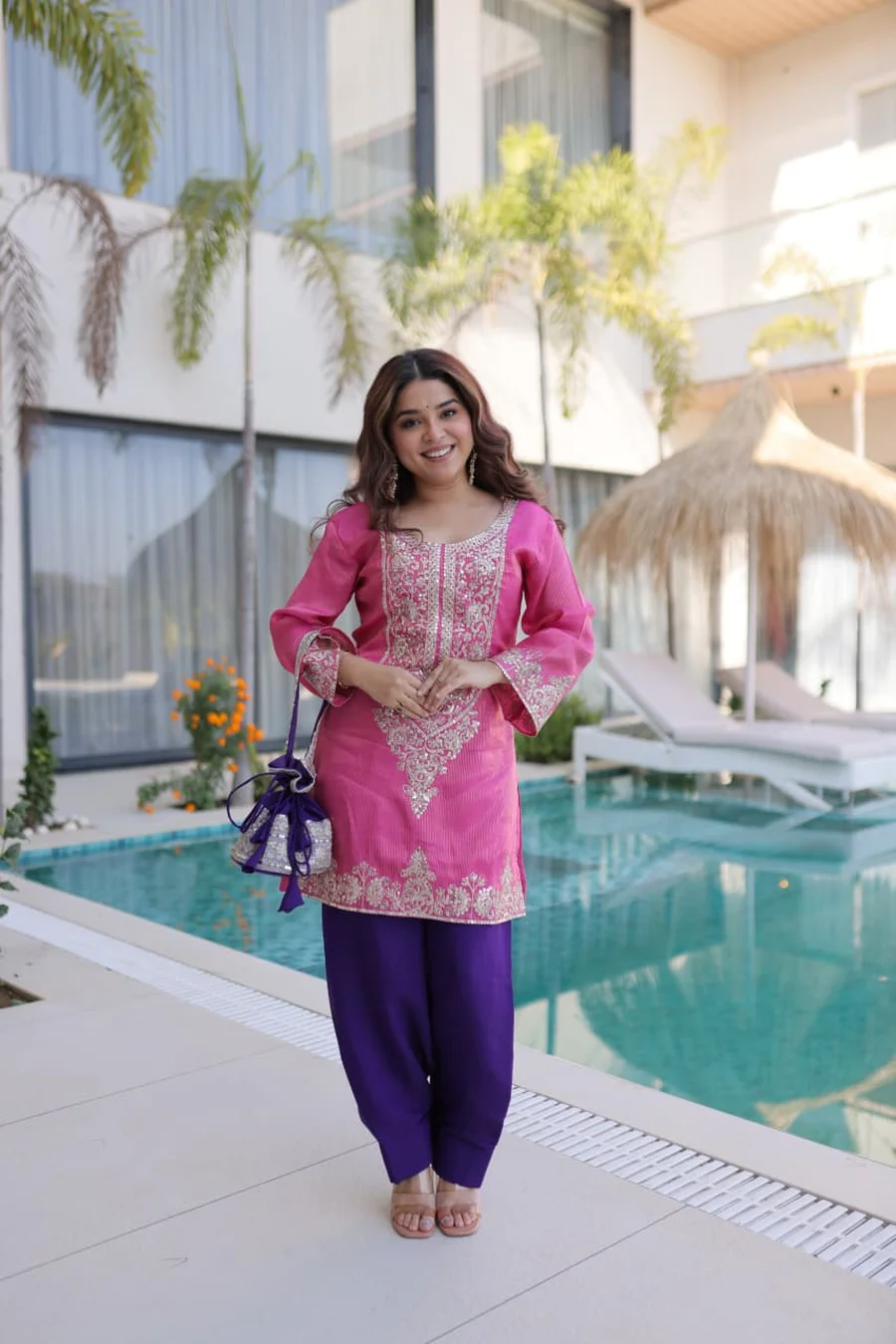 MODERN VICOSE SEQUENCE & CODING ZARI EMBROIDERY WORK TOP BOTTOM WITH BATWA SET FESTIVE WEAR WHOLESALE PRICE ETHNIC GARMENT (7)