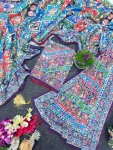 MOST PICKED CHINON SILK DIGITAL PRINT WITH BEAUTIFUL MIRROR HANDWORK SAREE WITH UNSTITCHED BLOUSE PARTY WEAR WHOLESALE PRICE ETHNIC GARMENT (4)