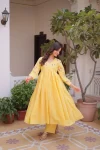 NEW ARRIVAL COTTON EMBROIDERY WORK KURTI PENT SET FESTIVE WEAR WHOLESALE PRICE ETHNIC GARMENT (24)