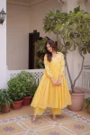 NEW ARRIVAL COTTON EMBROIDERY WORK KURTI PENT SET FESTIVE WEAR WHOLESALE PRICE ETHNIC GARMENT (24)
